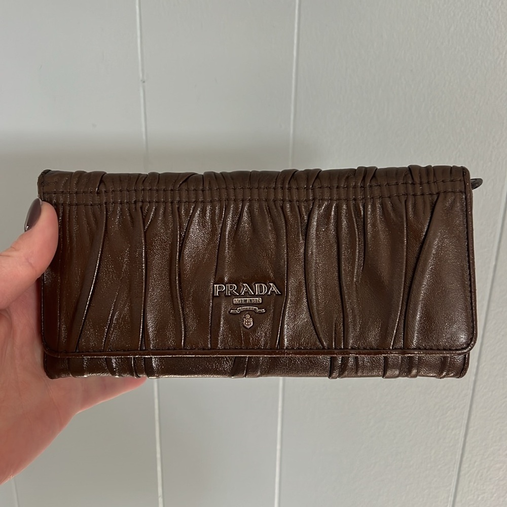 Prada Brown Leather Wallet